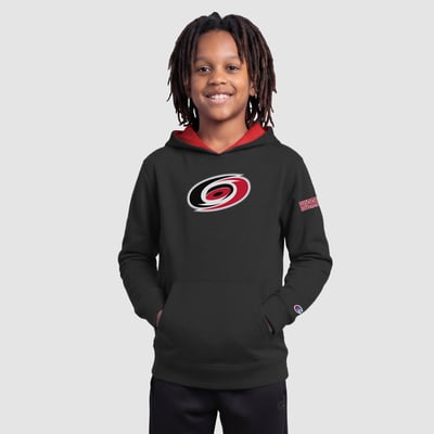  Carolina Hurricanes Champion Youth Fleece Hoodie - Black