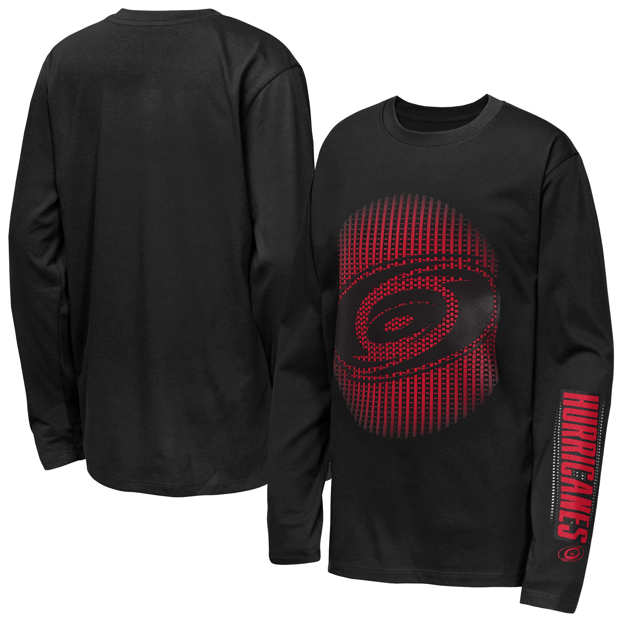 T-shirt à manches longues noir Youth Outerstuff Carolina Hurricanes Regroup & Reset