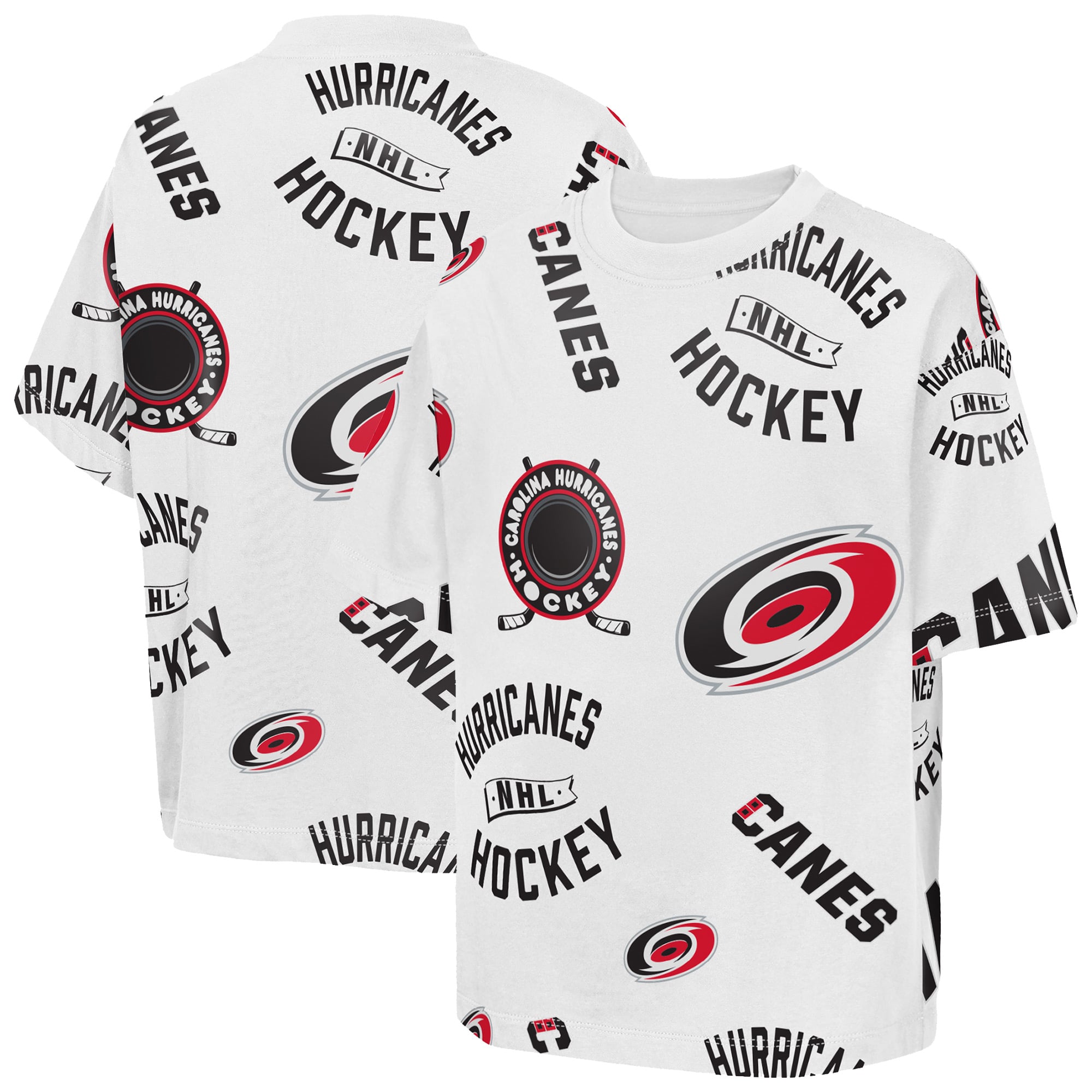 T-shirt blanc Youth Outerstuff Carolina Hurricanes Unstoppable Elevated