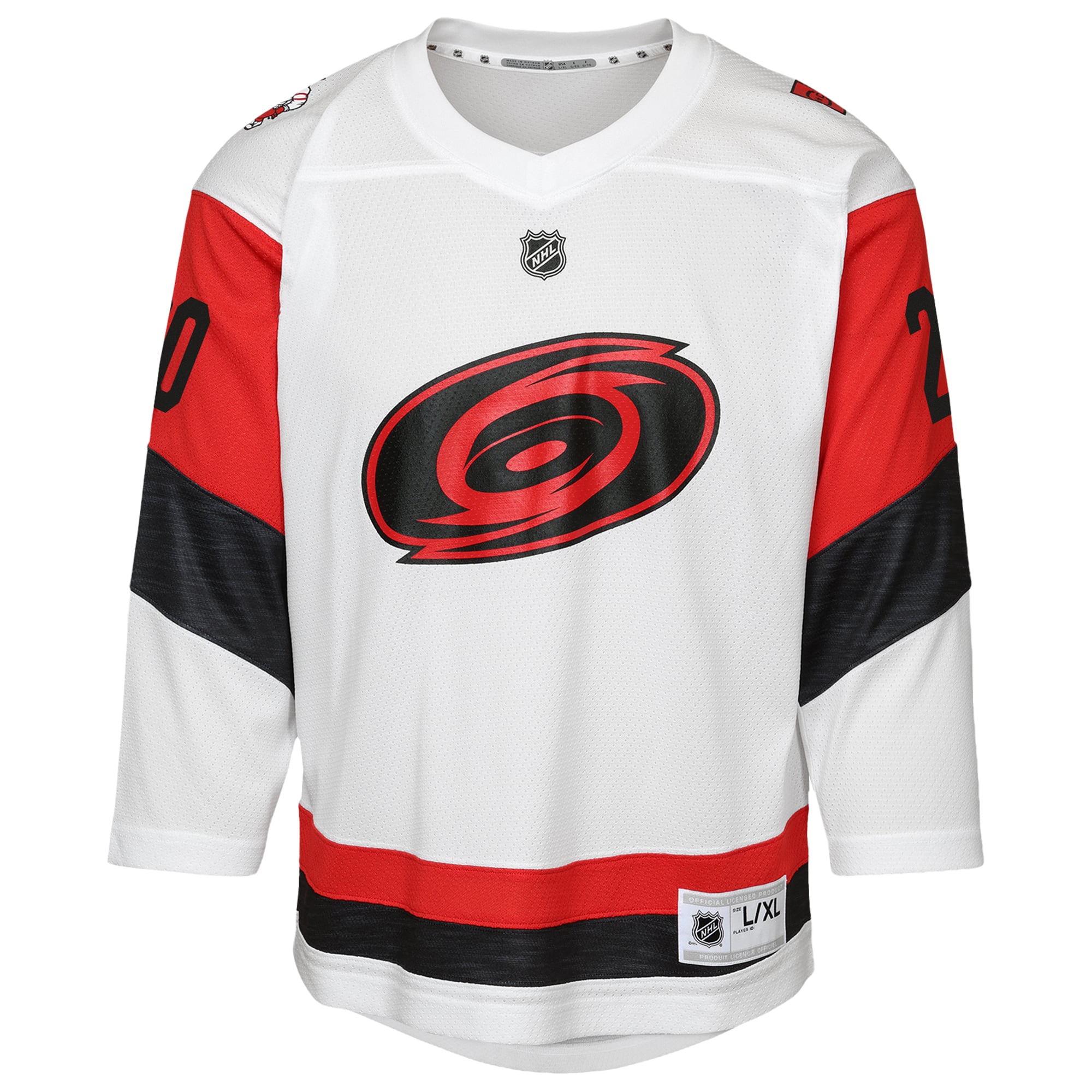 Youth Sebastian Aho White Carolina Hurricanes Away Replica Player Jersey