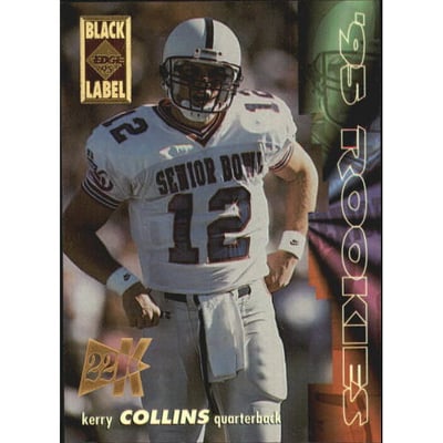 1995 Collector's Edge Rookies Black Label 22K Gold #5 Kerry Collins