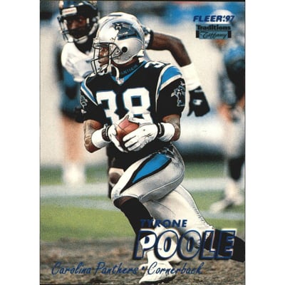 1997 Fleer Tiffany Blue #174 Tyrone Poole