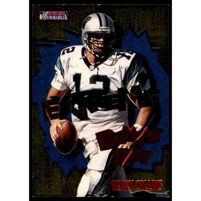 1997 Pro Line Memorabilia Bustin' Out Gold #B2 Kerry Collins