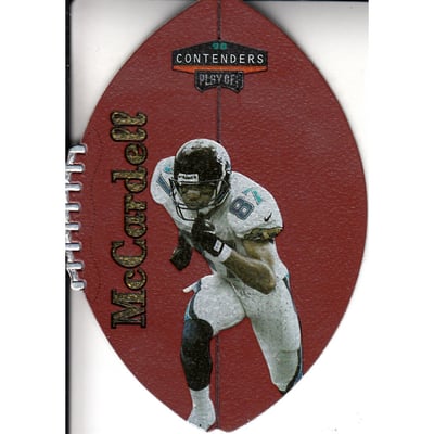 1998 Playoff Contenders Leather Gold #41 Keenan McCardell/85
