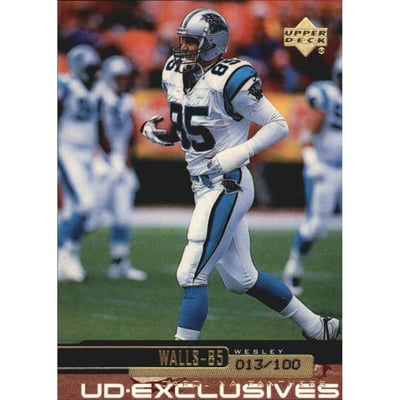 1999 Upper Deck Exclusives 100 #30 Wesley Walls