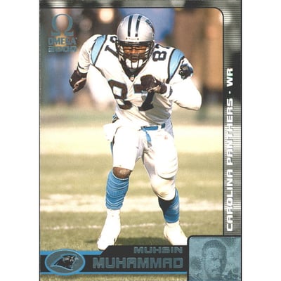 2000 Pacific Omega Platinum Blue #24 Muhsin Muhammad