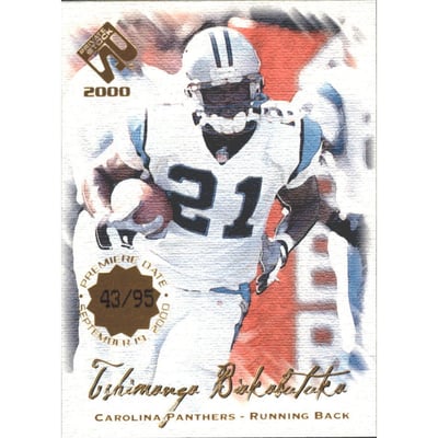 2000 Private Stock Premiere Date #14 Tim Biakabutuka