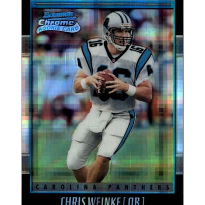 2001 Bowman Chrome Xfractors #162 Chris Weinke