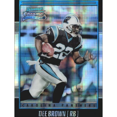 2001 Bowman Chrome Xfractors #252 Dee Brown