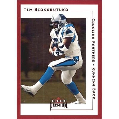2001 Fleer Premium Star Ruby #16 Tim Biakabutuka