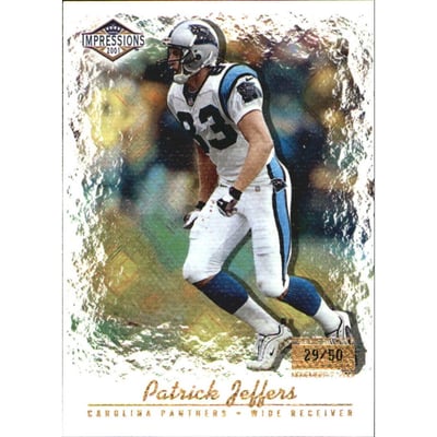 2001 Pacific Impressions Premiere Date #22 Patrick Jeffers