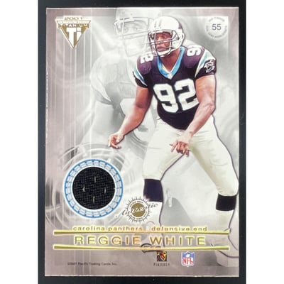 2001 Pacific Private Stock Titanium Dual Game Jerseys Isaac Byrd Reggie White