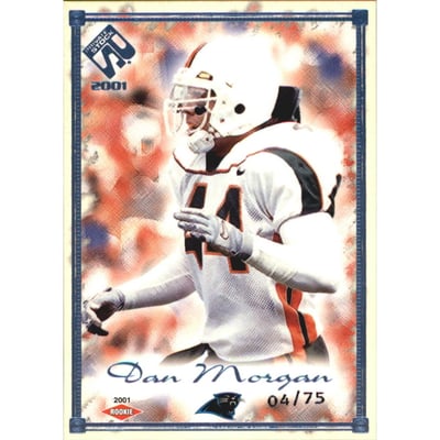 2001 Private Stock Blue Framed #112 Dan Morgan