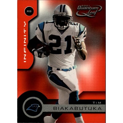 2001 Quantum Leaf Infinity Red #31 Tim Biakabutuka