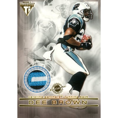 2001 Titanium Double Sided Jerseys Patches #8 Dee Brown/Steve Smith