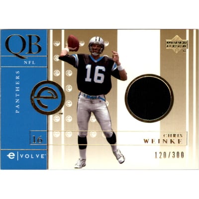 2001 Upper Deck e-Card Prizes #EJCW Chris Weinke JSY