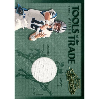 2002 Absolute Memorabilia Tools of the Trade Materials #TT22 Chris Weinke JSY
