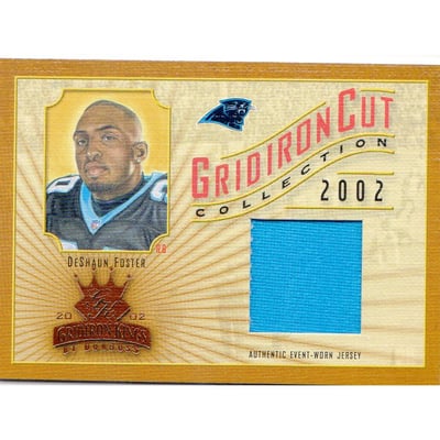 2002 Gridiron Kings Gridiron Cut Collection #GC106 DeShaun Foster JSY/400