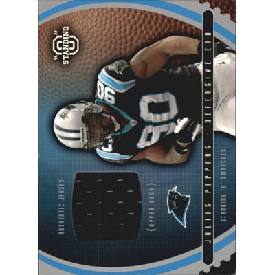 2003 Upper Deck Standing O Swatches #SWPE Julius Peppers