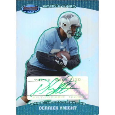 2004 Bowman's Best Green #182 Derrick Knight AU