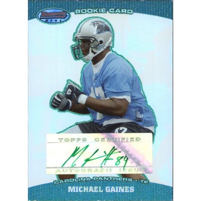 2004 Bowman's Best Green #186 Michael Gaines AU