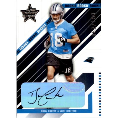 2004 Leaf Rookies and Stars Rookie Autographs #217 Drew Carter