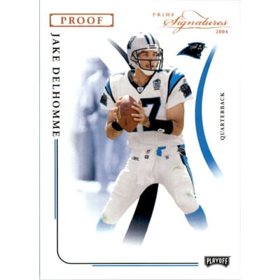 2004 Playoff Prime Signatures Bronze Proofs #10 Jake Delhomme