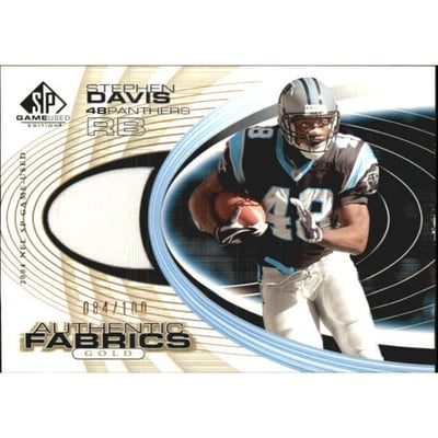 2004 SP Game Used Edition Authentic Fabric Gold #AFSD Stephen Davis