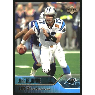 2004 Upper Deck UD Exclusive #28 Jake Delhomme