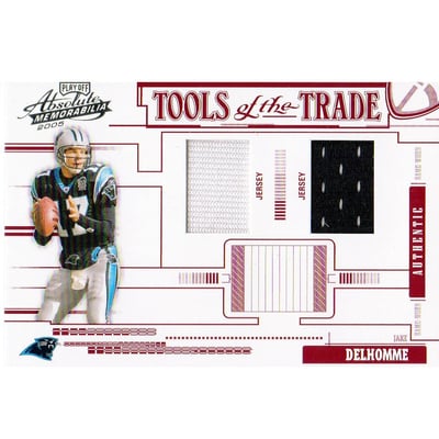 2005 Absolute Memorabilia Tools of the Trade Material Double Red #36 Jake Delhomme