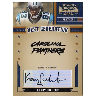 2005 Donruss Gridiron Gear Next Generation Autographs #6 Keary Colbert/50