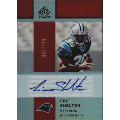 2005 Reflections Rookie Exclusives Autographs Red #REES Eric Shelton