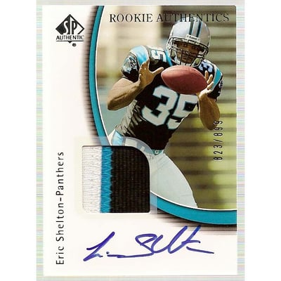 2005 SP Authentic #222 Eric Shelton JSY/899 AU RC