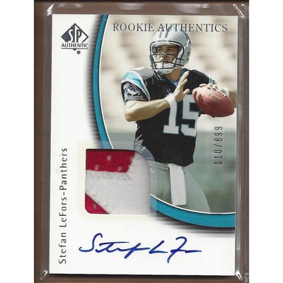 2005 SP Authentic #223 Stefan LeFors JSY/899 AU RC
