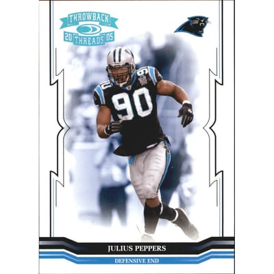 2005 Throwback Threads Platinum Holofoil #21 Julius Peppers
