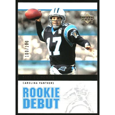 2005 Upper Deck Rookie Debut Gold 100 #14 Jake Delhomme