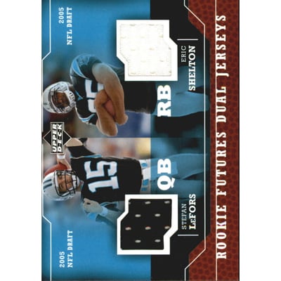 2005 Upper Deck Rookie Futures Dual Jerseys #LS Stefan LeFors/Eric Shelton