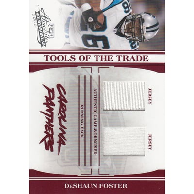 2006 Absolute Memorabilia Tools of the Trade Material Double Red #TOT46 DeShaun Foster/55