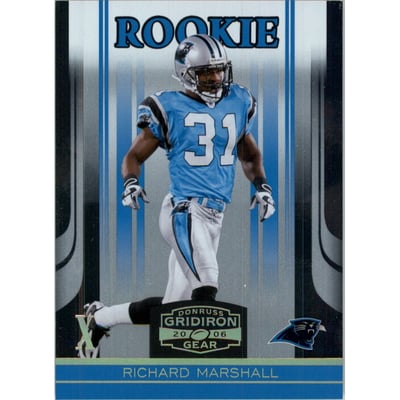 2006 Donruss Gridiron Gear Gold Holofoil X's #187 Richard Marshall