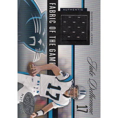 2006 Leaf Certified Materials Fabric of the Game #FOTG101 Jake Delhomme