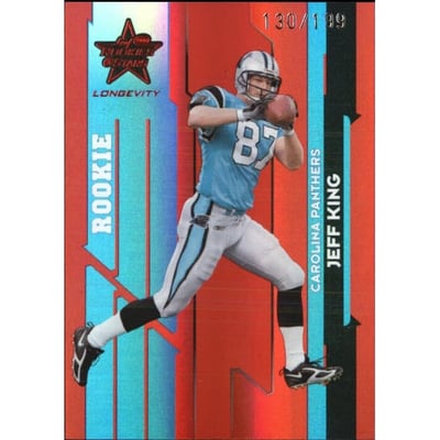 2006 Leaf Rookies and Stars Longevity Target Ruby Parallel #127 Jeff King