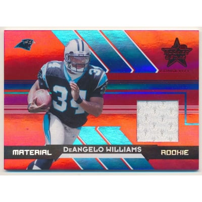 2006 Leaf Rookies and Stars Longevity Target Ruby Parallel #255 DeAngelo Williams JSY
