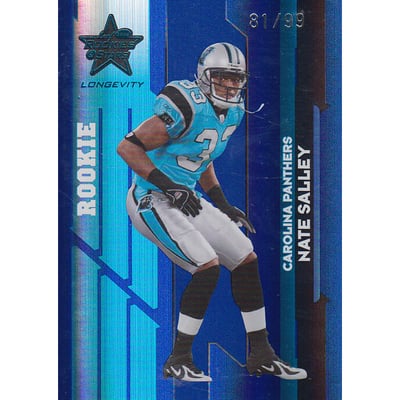 2006 Leaf Rookies and Stars Longevity Target Sapphire Parallel #175 Nate Salley