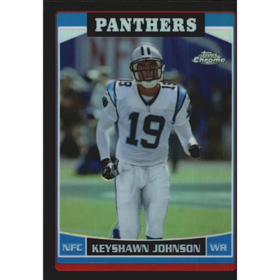 2006 Topps Chrome Black Refractors #156 Keyshawn Johnson