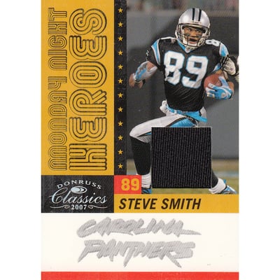 2007 Donruss Classics Monday Night Heroes Jerseys #18 Steve Smith