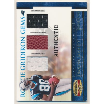 2007 Donruss Gridiron Gear Rookie Jerseys Trios #228 Dwayne Jarrett