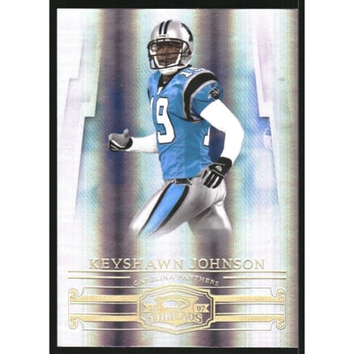 2007 Donruss Threads Gold Holofoil #7 Keyshawn Johnson