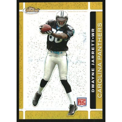 2007 Finest Gold Refractors #134 Dwayne Jarrett