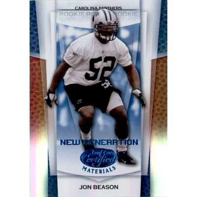 2007 Leaf Certified Materials Mirror Blue #195 Jon Beason