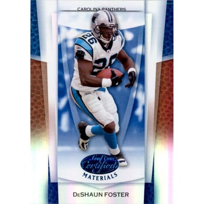 2007 Leaf Certified Materials Mirror Blue #44 DeShaun Foster